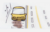 도로교통법 제 32,33조 관련 삽화