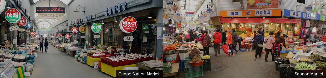 Traditional market full of affection to live together picture