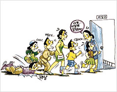 화재발생시 행동요령 이미지